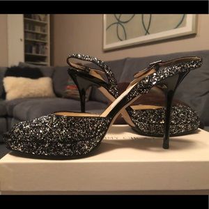 Jimmy choo glitter sandal! Almost new condition